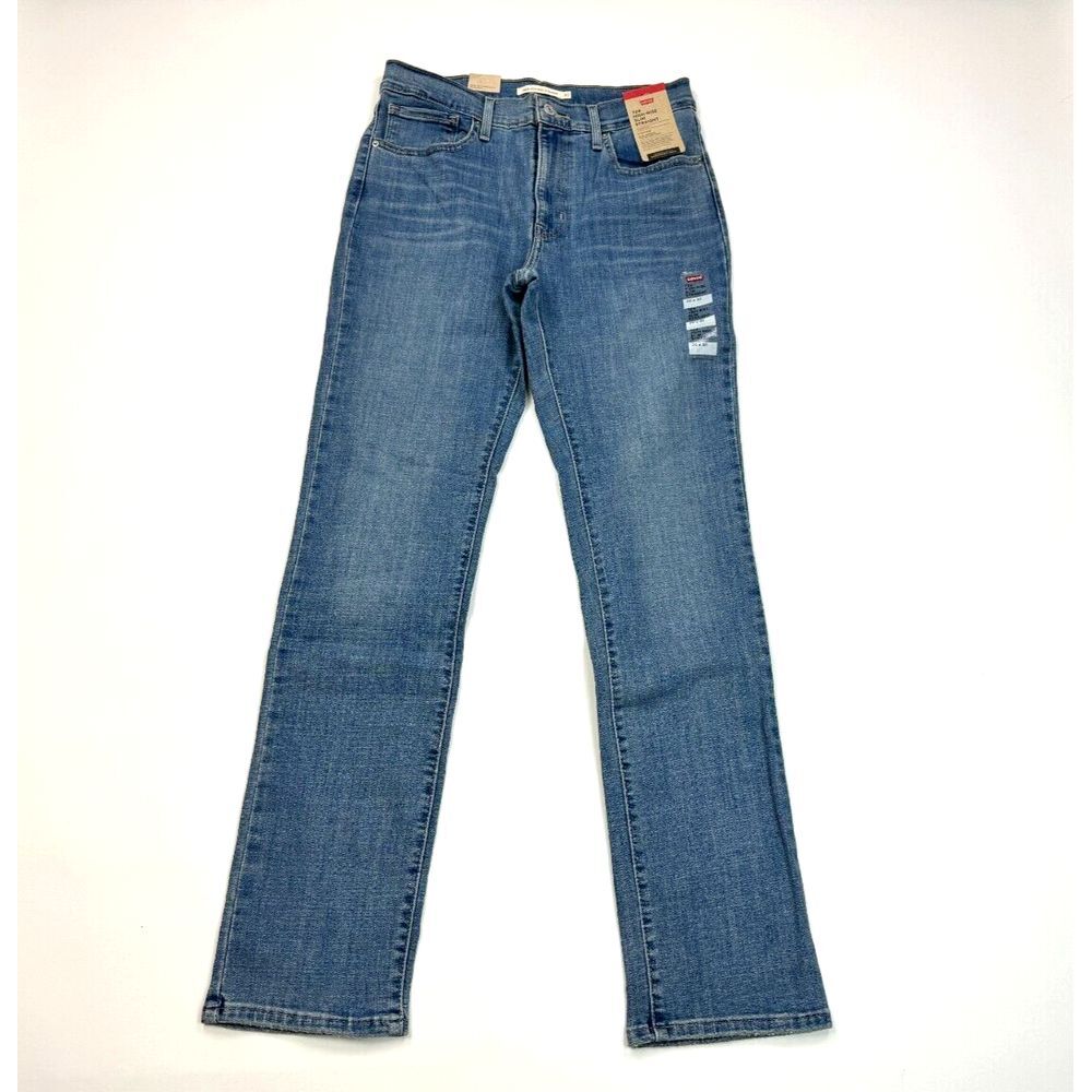 Levi's 724 High-Rise Slim Straight Jeans Women 30x32 NWT Stretch Cotton Pockets